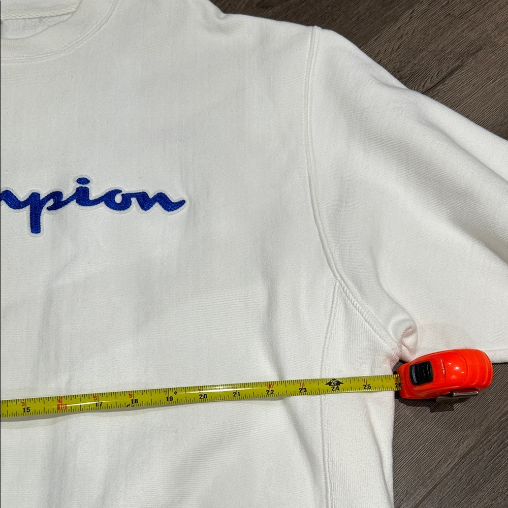 Champion Men's white  Crew neck Sweater EUC XL - Picture 4 of 6